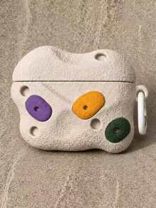 3D Rock Climbing Holds Earphone Case, Colorful Climbing Grips Design Soft Silicone Protective Cover With Lanyard Hole, Unique Aesthetic Case Compatible With AirPods5/4/ 1/2/3 / Pro / Pro 2 - Multicolor - View 1
