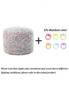 Rainbow Horse Mohair Blend Flat Yarn - "Starry Sky" Series, Suitable For Sweaters, Dolls And Bags DIY Knitting Materials, Yarn Knitted For Making Sweaters, Scarves, Bags And Other Handmade Crafts - Multicolor - View 15