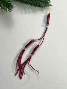 1pc/10pcs Handmade Woven Prayer Beads Pendant, Handmade Woven Vajra Knot Accessory, Ramadan Prayer Beads DIY Decorative Rope, Phone Bag Chain DIY Pendant, Wide Application, Multiple Colors Available - Multicolor - View 5