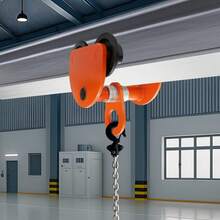 2Ton Manual Hoist Beam Trolley, Iron Spray Molding Hand-Pushed Trolley With Smooth Rolling Wheels For Warehouse Factory Lifting - Orange-2T - View 2