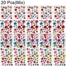 Self‑Adhesive Rhinestone DIY Stickers, Colorful Acrylic Gem Glitter Stickers, Moon Star Diamond Gems, For Kids Craft, Scrapbooki - one-size - View 10