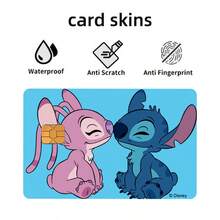 Stitch Creative Card Face DIY Decorative Sticker Set, Multiple Cartoon Patterns, Suitable For Bank Cards, Campus Meal Cards, Transit Cards, Access Cards, Easily Transform Dull Card Surfaces, Card Decoration Materials For Students And Office Workers - Multicolor - View 9