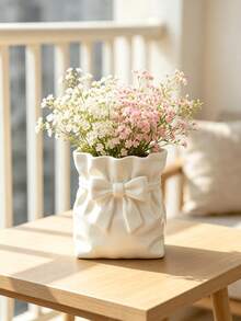 Bowknot Aromatherapy Diffuser Bottle Vase Decor Fragrance Oil Container Reed Diffuser Base Suitable For Dried Flowers And Essential Oils Home Bedroom Vanity Centerpiece Decoration Aesthetic Room Decor Gift - Multicolor - View 7