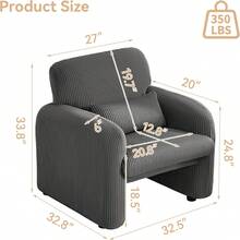 Sofa & Console Tables - Grey - View 3