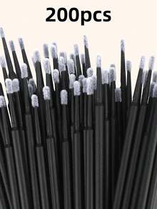 Eyelash Extension Micro Applicator, Designed For Precise Glue Removal, With Micro Brush Head And Disposable Micro Applicator Sticks - Black - View 11