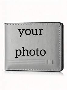 Customized Photo Wallet, Men's Personalized Photo Wallet, Personalized Image Wallet - Father's Day Gift, Anniversary Gift For Boyfriend, Husband, Dad, Son - Multicolor - View 4