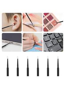 Eyelash Extension Micro Applicator, Designed For Precise Glue Removal, With Micro Brush Head And Disposable Micro Applicator Sticks - Black - View 3