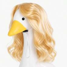 Chicken Duck Goose Pet Wig, Porch Goose Wig, Big Goose Head Decoration, Funny Exploding Hair, Long Wig - Multicolor - View 9