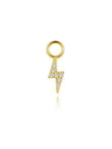 1pc DIY 925 Silver Dangle Gemstone Pendant Dainty Cartilage Helix Earlobe Piercing Attachment Hoop Tragus Charm,Daith Helix Rook Belly Ring Charm - Gold - View 22
