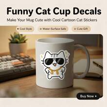 50 buah Stiker Kucing Lucu dan Menggemaskan, Stiker Kucing Ekspresif Gaya Jepang, Paket Stiker Hewan Peliharaan Seni Garis Estetik, Tahan Air untuk Laptop, Ponsel, Perencana, Buku Tempel, Hadiah Buatan Tangan DIY, Hadiah Natal Praktis untuk Pecinta Kucing - MultiWarna - View 4