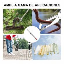 Pinzas Herpetológicas Para Vivoras Serpientes Plegable - Negro - Ver 7