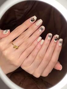 Personalized Face Nail Stickers, Customizable Portrait & Pet Portrait Nail Decals, Self-Adhesive, Upload Your Own Photo For Customization, Women & Party Gift, Unique Commemorative Style, 0.8-1cm Mini Size, Home DIY Nail Art Decoration - Multicolor - View 7