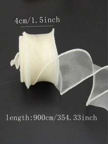 1 Roll Of Ribbon 9 Meters Wired Edge Ribbon Fresh Flower Art Packaging Bow Gift Packaging Wedding Festival Party Decoration - Multiple Styles - View 2