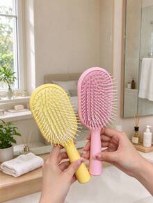 4/1Pc Air Cushion Massage Hair Comb,Multi Color Plastic Hair Comb,Tangle-Free Hair Care, For Daily Use & Trip,Portable Hair Styling Accessory Portable Airbag Massage Comb - Must-Have For Travel Christmas Gift - Multicolor - View 10