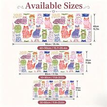 1pc Colorful Hand Drawn Cute Cat Desk Mat, Multi-Purpose Makeup Nail Art Table Pad, Large Non Slip Desktop Protector S/M/L/XL - View 5