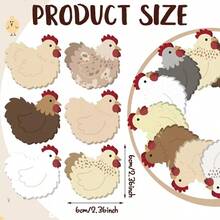 4/8/12pcs Bulk Chicken Sticky Notes, Cute Chicken-Shaped Self-Adhesive ...