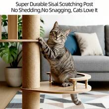 125cm Multi-Level Plush Cat Tree With Sisal Scratching Posts | Cozy Condo, Hammock & Dangling Ball Toy | Sturdy Climbing Ladder & Perches | All-In-One Cat Furniture For Climbing, Resting & Playing, Ideal For Indoor Cats - Beige 7 - View 4