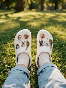 Customizable Acrylic Shoe Charms, Personalized With Your Image, DIY Shoe Clip Decoration, Party Gift, Pattern Printing, Highly Decorative - Multicolor - View 4