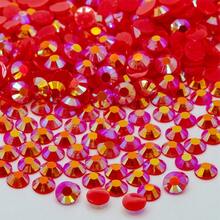 4MM5020PCS Jelly AB Colorful Circular Flat Bottom Resin Rhinestone Flat Bottom Crystal Diamond Nail Art Handmade DIY Fabric Decorative Diamond - 4mm-5020PCS - View 33