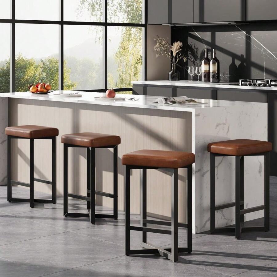 Barstools - Brown - View 1