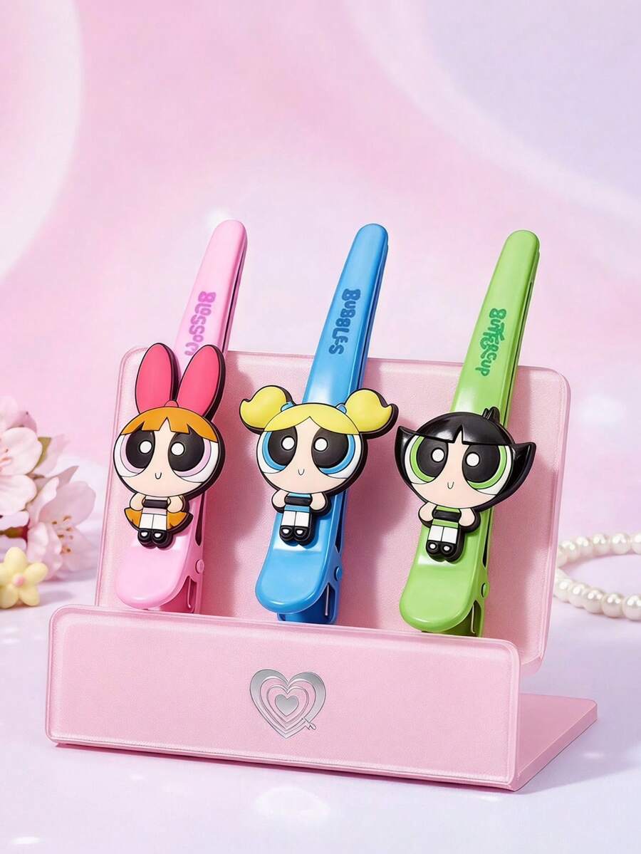 THE POWERPUFF GIRLS X Joivida Cute Clip Suitable For Daily Wear - Multicolor - View 1