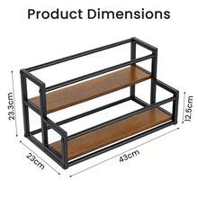 2 Tier Bottle Organizer Shelf For Countertop Display - View 7