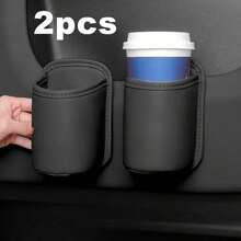 1/2 buah Tempat Gelas Pintu Mobil Kotak Penyimpanan Tempat Gelas Kursi Belakang Samping Pintu Baris Depan Klip Anti-Melorot | Tempat Minuman Otomatis Tambahan, Cocok Untuk Gelas Berinsulasi 20-30oz | Sempurna Untuk Sedan Dan Kendaraan Listrik - A - View 12