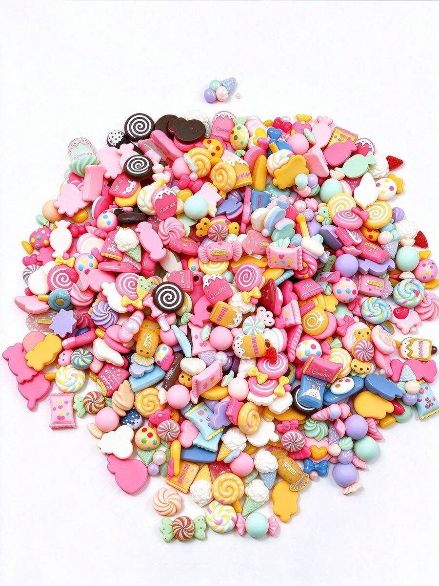 10/30/32pcs Resin Jewelry Set Mixed Resin Craft Materials, Suitable For DIY Crafts And Scrapbooking (Random Color And Style)