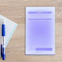 1pc Korean Ins Style Memo Pad, Fresh Purple Daily/Weekly Planner Sticky Notes, Japanese Highly Attractive To-Do List Memo Paper, Portable Pocket Schedule Notebook, Student Office Planner Decoration, 2 Styles Available - one-size - View 3
