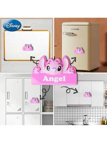 Monogram 1PC Disney Officially Licensed Stitch And Angel Fridge Magnet Clip Cute Cartoon Magnetic Clip Can Hold Photos And Notes Decorative Ornament For Refrigerator Bookshelf Desk In Home Kitchen Office Nice Collectible Gift For Disney Fans - Stitch - View 6