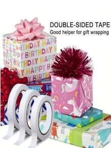 1/5/10pcs White Double-Sided Tapes, For Craft And Stationery - Strong Adhesive, Hand-Tear Hot Melt Tapes, Suitable For Projects And Packaging - White - View 7