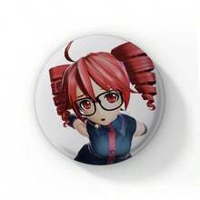 Pop Virtual Singer Kasane Soft Button Pins Cute Cartoon Girl Badge Round Brooch On Backpack Accessories Jewelry Gift For Friend Cartoon Badge Creative Anime Figure Pins - 58 mm - View 13