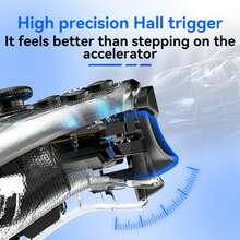 G6 Pro Wireless Bluetooth Controller Features Carbon-Film Joysticks And Hall-Effect Trigger Buttons, Dual Vibration Motors, A Six-Axis Gyroscope, A 400mAh Battery, Macro Programming, And Turbo Mode. It Is Compatible With Switch, Android, IOS, And PC. - View 3