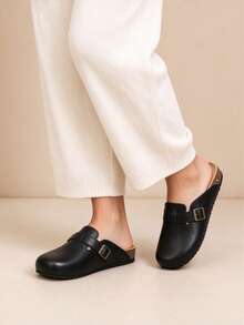 Women Home Slippers - Black - View 1