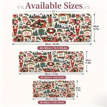1pc Christmas Cute Cat Print Desk Mat, Multi-Purpose Makeup Nail Art Table Pad, Large Non Slip Desktop Protector S/M/L/XL - View 9