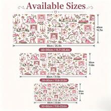 1pc Pink Royal Princess Cat Desk Mat, Multi-Purpose Makeup Nail Art Table Pad, Large Non Slip Desktop Protector S/M/L/XL - View 5