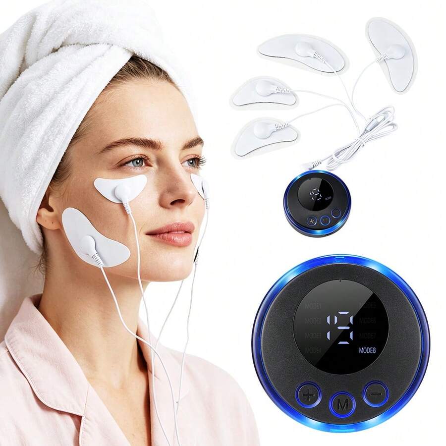 Hailicare Facial Massager With EMS Microcurrent & Vibration, Electric Face Sculpting Device For Jawline, Facial Contouring & Skin Care, 19 Modes Adjustable Face Lifting Massager