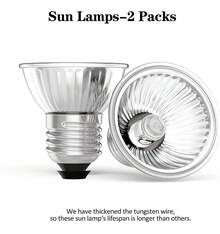 Reptile & Amphibian Habitat Lighting & Heating - Apricot - View 3