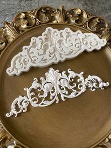 Mirror Frame European Decorative, Embossed, Baroque Style, Wall Decor, Silicone Mold, Decorative Mold, Suitable For DIY, Resin Crafts Pendant - Style - View 7