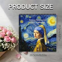 1pc 2027 Anime Girl Theme Calendar | Colorful Design, Square Spiral Calendar, Quirky Art Style Desktop Decor, Fun Holiday New Year Gift, Suitable For Personal Planning And Interesting Office And Home Decoration - Single Piece - View 5