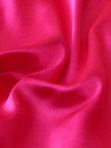 2pcs Satin Solid Color Pajama Set, Sweet & Cute Lapel Button Long Sleeve Top And Pants, Women's Sleepwear And Loungewear Suitable For Home Use - Hot Pink - View 8