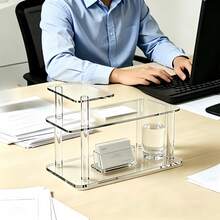 Transparent Desktop Organizer, Office Shelf And Display Rack, Perfume Holder And Storage Shelf, Desktop And Countertop Shelf, And Multifunctional Perfume Display Rack. - 1 - View 4
