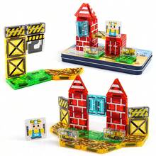 Children's Magnetic Building Blocks Toy, An Educational Hands-On Building Toy, With Multiple Assembly Methods, For Training Concentration - Multicolor - View 10