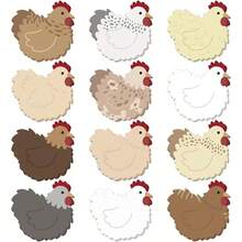 4/8/12pcs Bulk Chicken Sticky Notes, Cute Chicken-Shaped Self-Adhesive ...