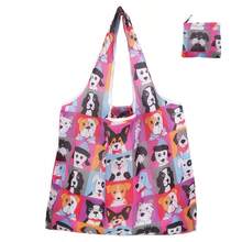1 buah (Dengan Dompet Koin) Tas Tote Kapasitas Besar Bermotif Modis, Tas Tote Lipat Portabel, Tas Belanja, Tas Bahu, Tas yang Dapat Digunakan Kembali - MultiWarna - View 8