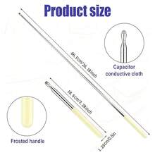 6 Colors Optional Telescopic Teaching Pointer Stylus, 6 Colors Available, Tablet Interactive Whiteboard Telescopic Touchscreen Pointer, Teacher Classroom Presentation Reading Guide Stick, Soft Fiber Tip No Scratch Screen, Portable Extendable Instruction Pointing Tool - Stylus Pen - View 11
