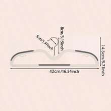 10pcs/5pcs Home Short Neck Hangers, Space-Saving, Non-Slip, No Mark, Reduced Neck, For Skirts, T-Shirts, Shirts, Coats, Pants, New Design, Short Style, Anti-Shoulder Angle, Suitable For Suits, Dresses And More - Multicolor - View 9