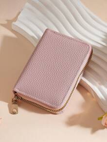 1pc Fashion Travel Business Ultra-Thin Card Holder, Minimalist Compact Portable ID Card Wallet, 11-Slot Card Holder, Coin Purse - Multicolor - View 17