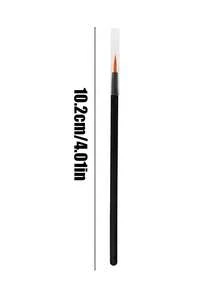 100pcs/50pcs/20pcs/10pcs Pointed Eyeliner Brushes Makeup Tools With Transparent Protective Caps, Suitable For Eyeliner Drawing, Under Eye Shadow, Eyebrow Details And Lip Line Modification, Eyeliner Makeup Tools, Eyebrow Brushes, Eyeshadow Brushes, Precision Makeup Brush Set - Multicolor - View 6