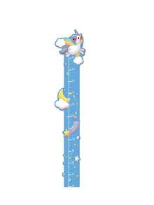 1pc Kids Cartoon Height Chart, Unicorn Rainbow Moon Mouse Rocket Bear Pattern, Self-Adhesive Growth Ruler 0-190cm, Suitable For Baby Room, Height Chart - Multicolor - View 13